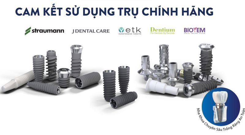 Nha khoa Parkway sử dụng Implant chính hãng 